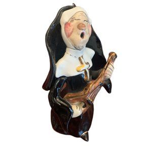 2001 Singing Sister Nun Guitar Ornament Figurine Heather Goldmine Blue Sky Corp